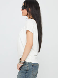 Icon Baby Off Shoulder Top White