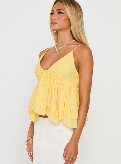 Zephyra Top Pale Lemon