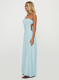 Luabelle Strapless Maxi Dress Blue