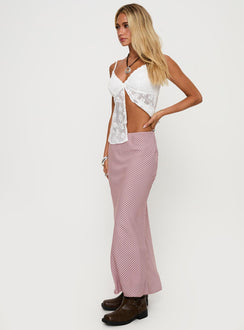 Reize Midi Skirt Pink Stripe
