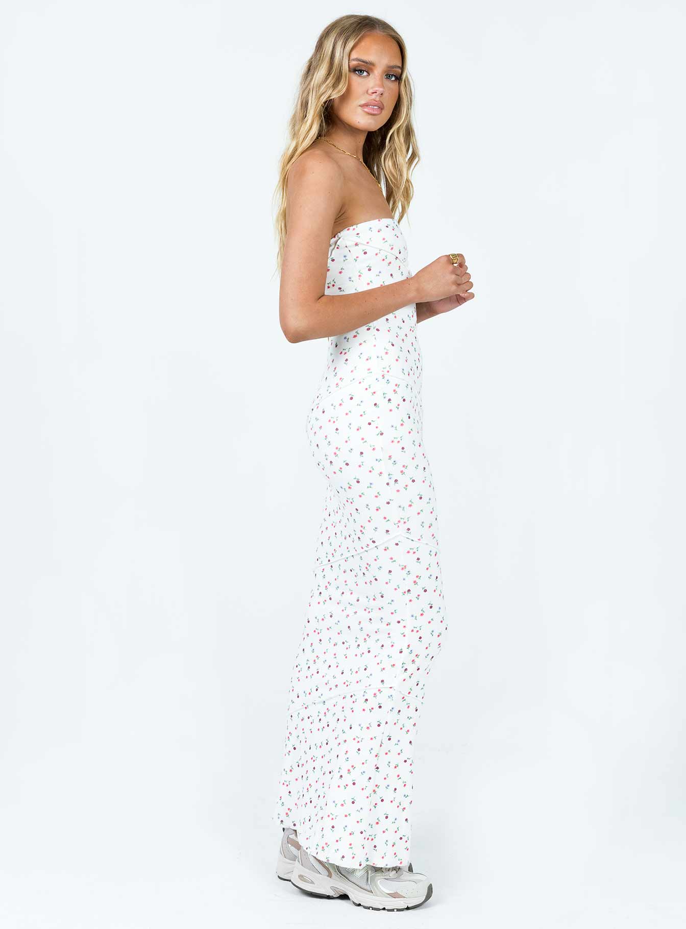 product Princess Polly High Neck  Oscar Maxi Dress White Floral