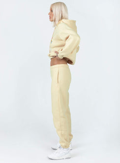 Track pants Elasticated drawstring waist  Twin hip pockets  Elasticated cuffs  Soft lining 