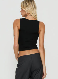 Kierrah Slim Tank Top Black