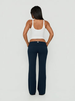Layover Straight Leg Pants Navy Stripe