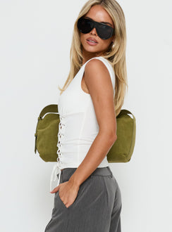 Lindee Tie Up Sleeveless Top White