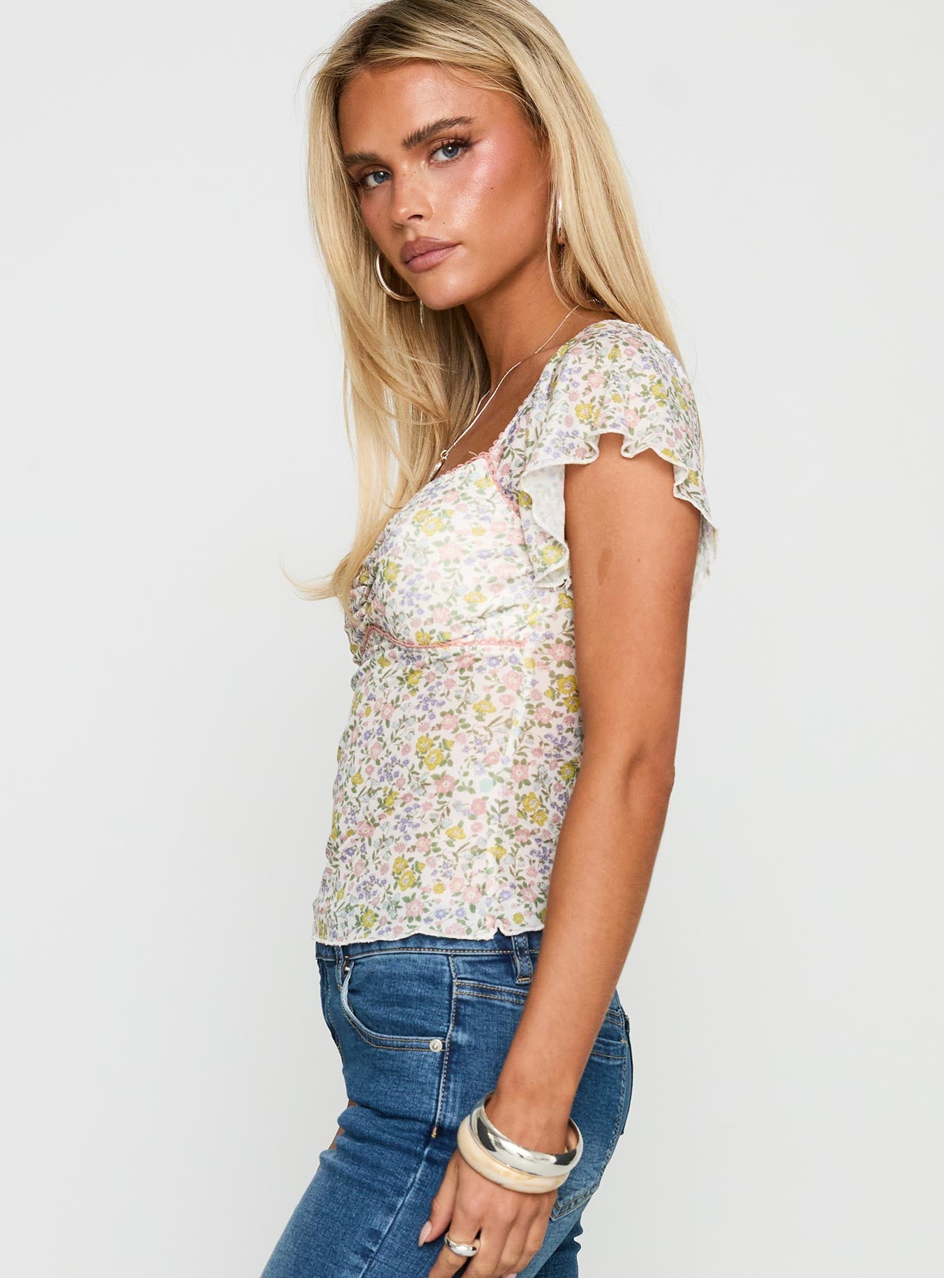 Sybilla Top Multi Floral