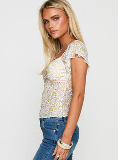 Sybilla Top Multi Floral