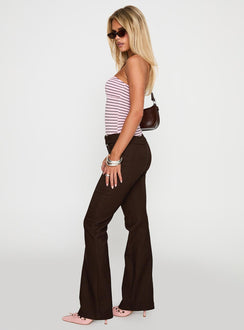 Angel Unknown Flare Pants Chocolate