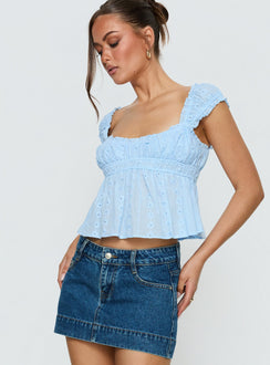 Summerfield Top Soft Blue