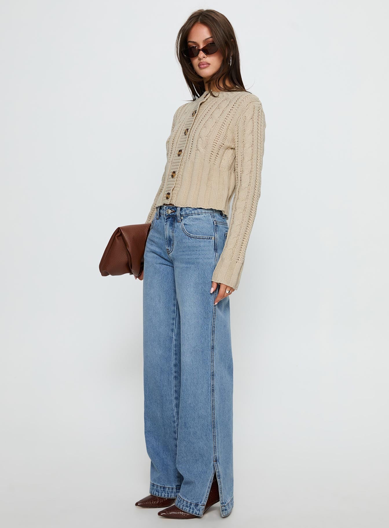 Dog Days Mid Rise Straight Leg Jeans Light Blue Wash