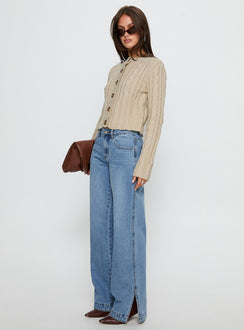 Dog Days Mid Rise Straight Leg Jeans Light Blue Wash