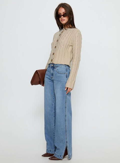 Dog Days Mid Rise Straight Leg Jeans Light Blue Wash