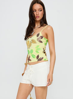 Maesie Tie Up Shorts White
