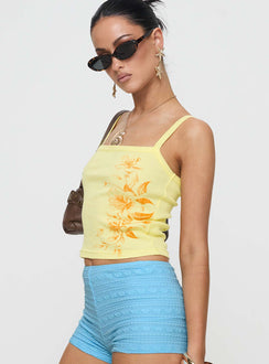 Solar Power Tank Top Yellow