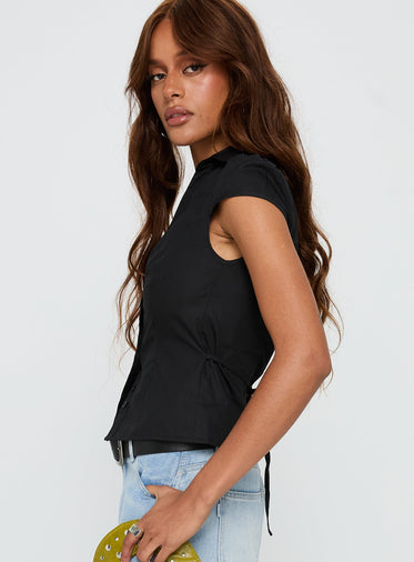 Arianwyn Short Sleeve Shirt Black