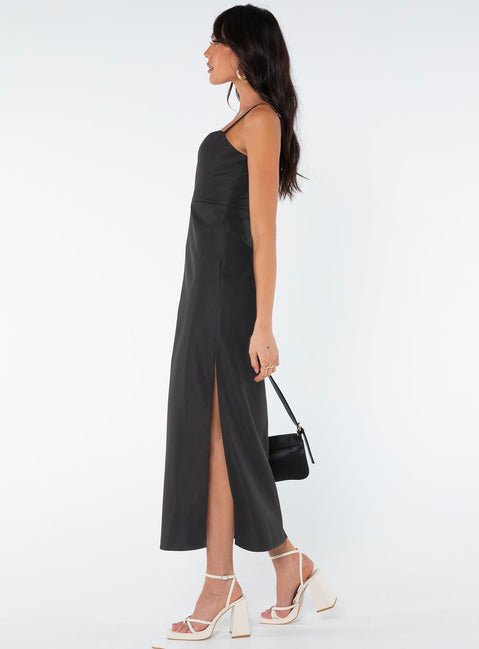 product Princess Polly High Neck  Risha Corset Midi Dress Black