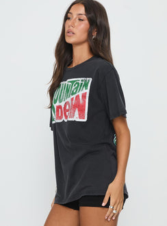 Mountain Dew Oversized Graphic Tee Black