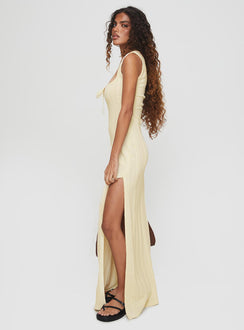 Royal Arcade Knit Maxi Dress Cream
