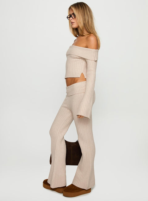 With Purpose Knit Jumper Beige