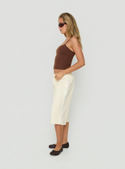 Sayllor Longline Sweat Shorts Cream