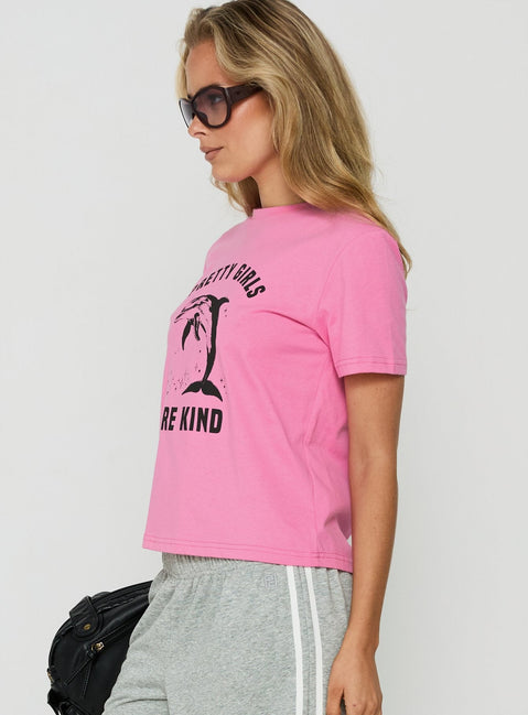 Pretty Girls Are Kind Graphic Tee Pink