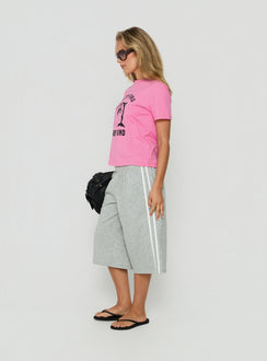 Sayllor Longline Sweat Shorts Grey Marle