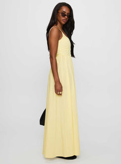 Cartmel Maxi Dress Lemon