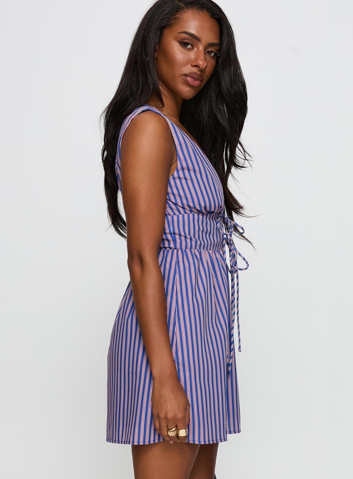Pokey Mini Dress Navy Stripe