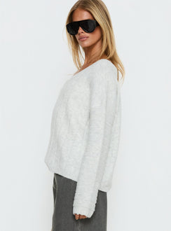 Main Thing Knit Sweater Grey Marle