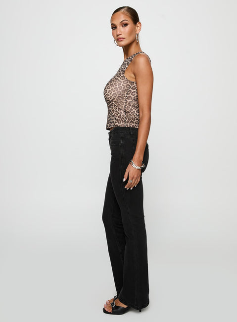 Bethany Low Rise Bootleg Jeans Washed Black