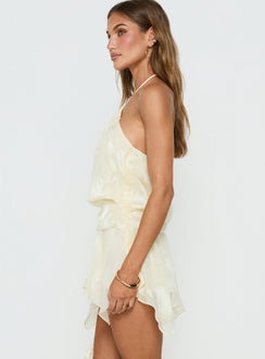 Ivanna Arrowneck Playsuit Yellow