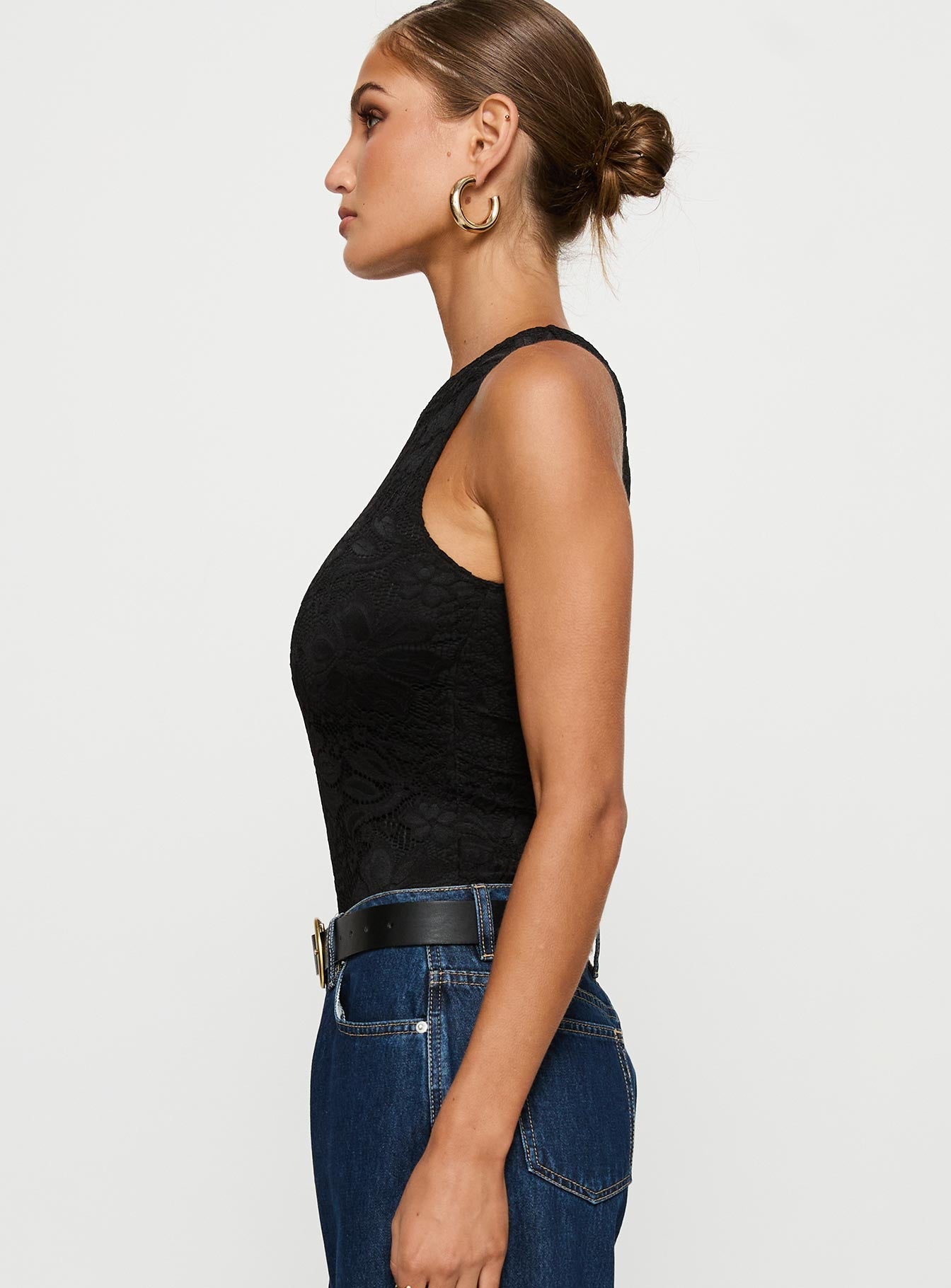 Callahan Lace Bodysuit Black