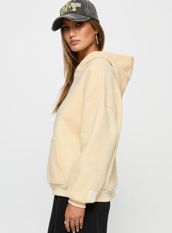 Princess Polly Hooded Sweatshirt Yellow