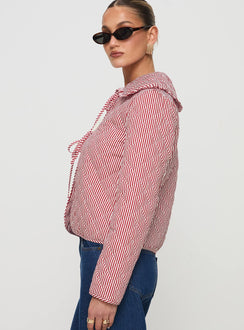 Jaskier Jacket Red / White Stripe