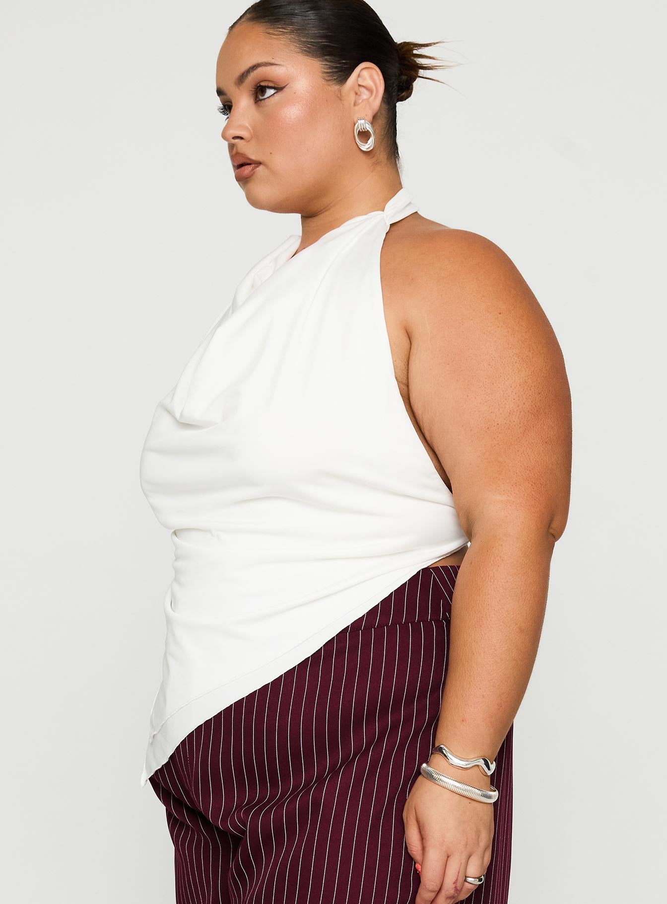 Interlude Top White Curve