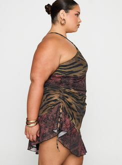 Syrefena Halter Mini Dress Multi Curve Syrefena Halter Mini Dress Multi Curve