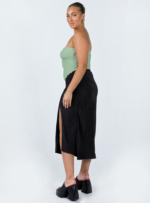 product Mabel Midi Skirt Black Princess Polly  