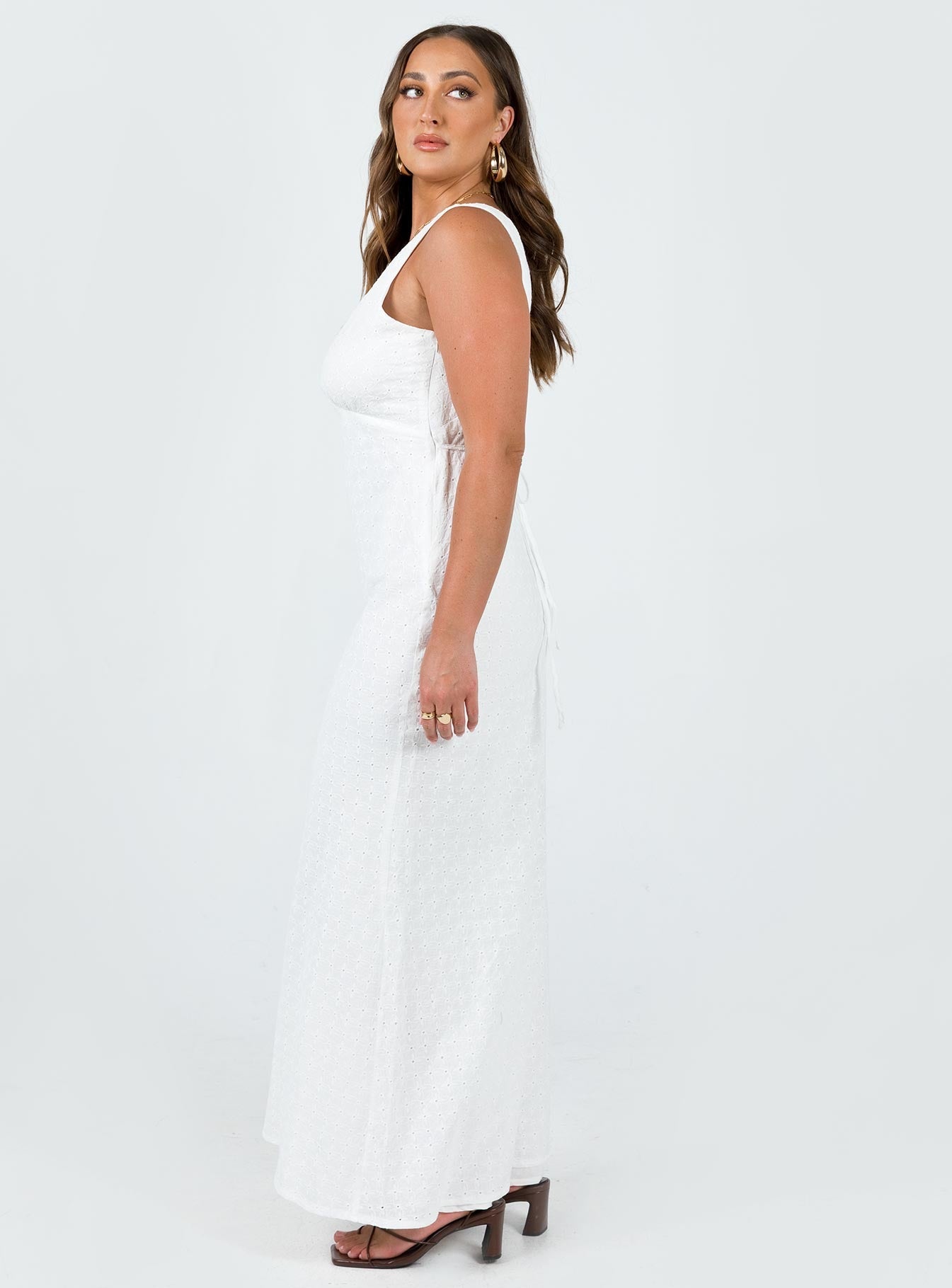product Princess Polly High Neck  Nellie Maxi Dress White