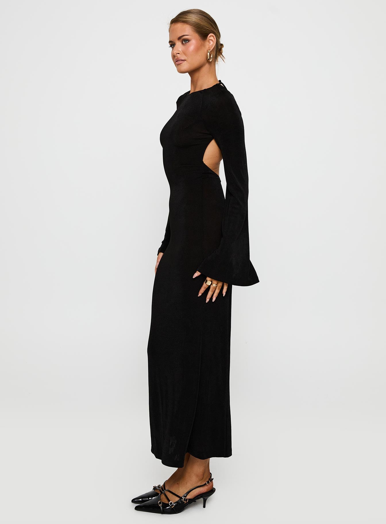 Amersham Long Sleeve Maxi Dress Black