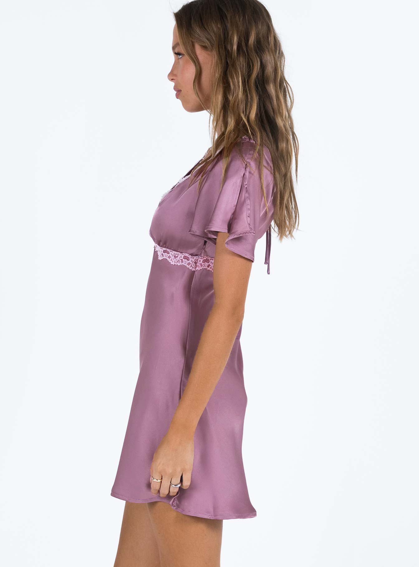 product Princess Polly V-Neck  Jaron Mini Dress Mauve