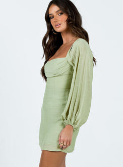 product Princess Polly Crew Neck  Warra Mini Dress Sage