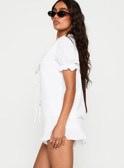 Eternal Sun Collared Set White