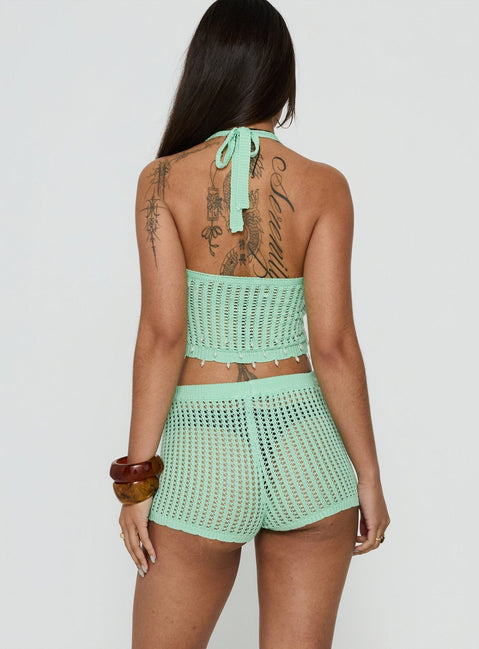 Next Level Knit Shorts Green