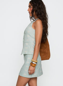 Worth It Button Up Top Green Check