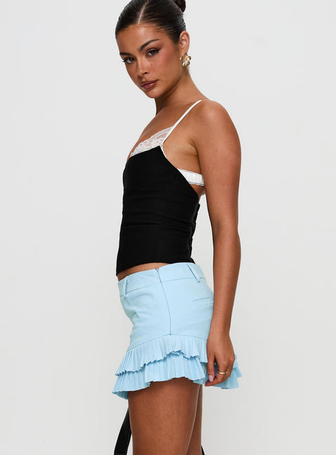 Guilea Pleat Skort Blue