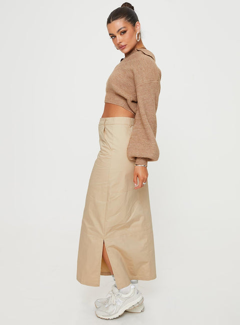 product Devine Cargo Maxi Skirt Stone Princess Polly  Maxi 