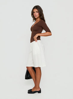 Kolbey Longline Linen Short White