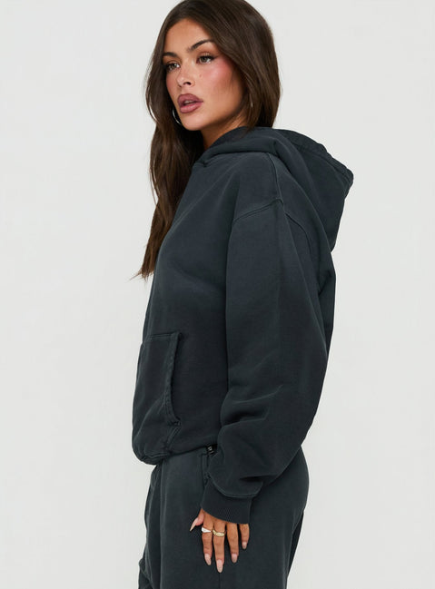 AT Pullover Oversized Hoodie Black