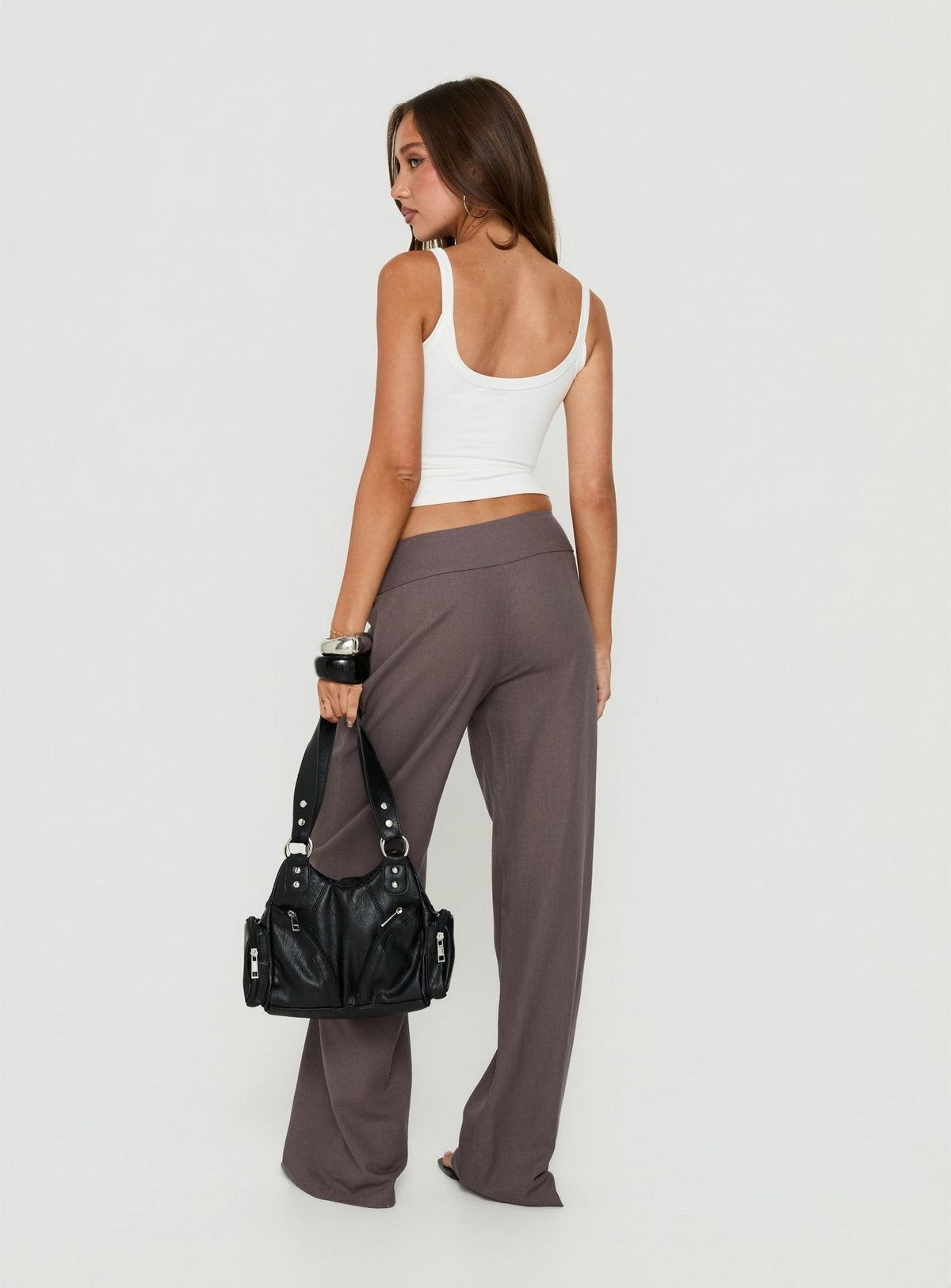 Brea Frill Belted Pants Iron