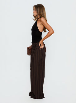 Seneca Wrap Pant Brown Stripe